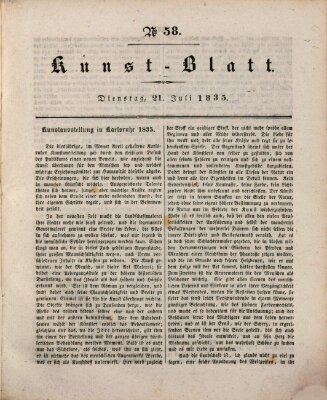 Morgenblatt für gebildete Stände Dienstag 21. Juli 1835
