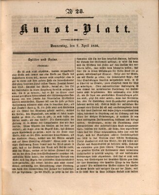 Morgenblatt für gebildete Stände Donnerstag 7. April 1836