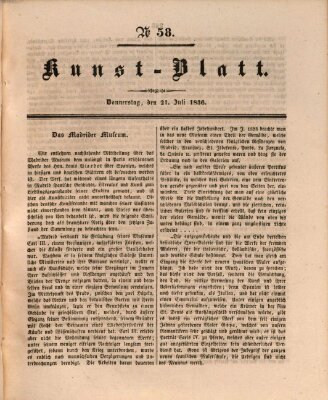 Morgenblatt für gebildete Stände Donnerstag 21. Juli 1836