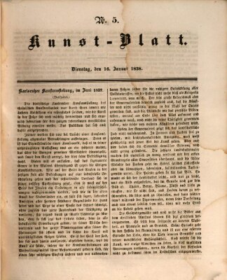Morgenblatt für gebildete Leser (Morgenblatt für gebildete Stände) Dienstag 16. Januar 1838
