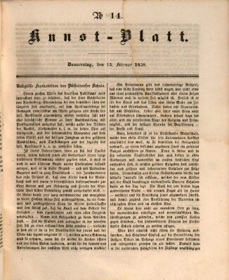 Morgenblatt für gebildete Leser (Morgenblatt für gebildete Stände) Donnerstag 15. Februar 1838