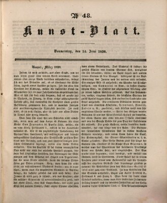 Morgenblatt für gebildete Leser (Morgenblatt für gebildete Stände) Donnerstag 14. Juni 1838