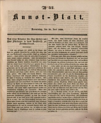 Morgenblatt für gebildete Leser (Morgenblatt für gebildete Stände) Donnerstag 28. Juni 1838