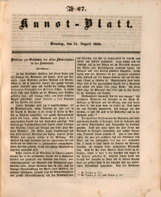 Morgenblatt für gebildete Leser (Morgenblatt für gebildete Stände) Dienstag 21. August 1838