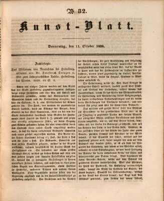 Morgenblatt für gebildete Leser (Morgenblatt für gebildete Stände) Donnerstag 11. Oktober 1838