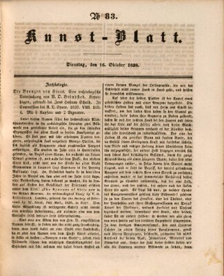 Morgenblatt für gebildete Leser (Morgenblatt für gebildete Stände) Dienstag 16. Oktober 1838