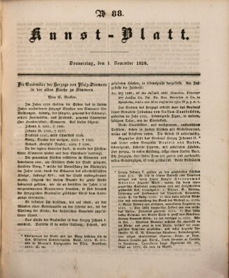 Morgenblatt für gebildete Leser (Morgenblatt für gebildete Stände) Donnerstag 1. November 1838