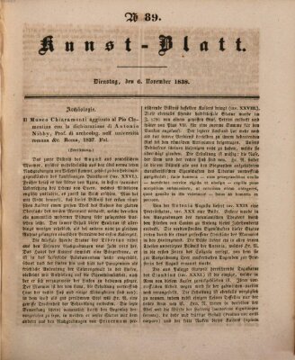 Morgenblatt für gebildete Leser (Morgenblatt für gebildete Stände) Dienstag 6. November 1838