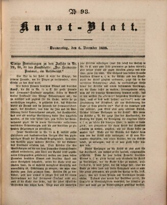 Morgenblatt für gebildete Leser (Morgenblatt für gebildete Stände) Donnerstag 6. Dezember 1838