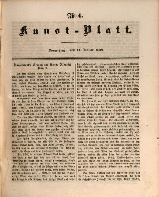 Morgenblatt für gebildete Leser (Morgenblatt für gebildete Stände) Donnerstag 10. Januar 1839