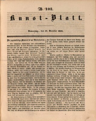 Morgenblatt für gebildete Leser (Morgenblatt für gebildete Stände) Donnerstag 19. Dezember 1839