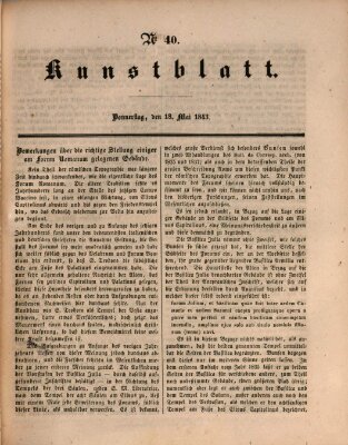 Morgenblatt für gebildete Leser (Morgenblatt für gebildete Stände) Donnerstag 18. Mai 1843