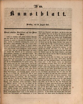Morgenblatt für gebildete Leser (Morgenblatt für gebildete Stände) Dienstag 29. August 1843