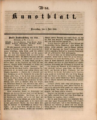 Morgenblatt für gebildete Leser (Morgenblatt für gebildete Stände) Donnerstag 4. Juli 1844