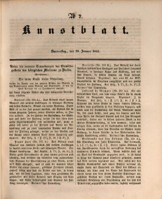 Morgenblatt für gebildete Leser (Morgenblatt für gebildete Stände) Donnerstag 23. Januar 1845