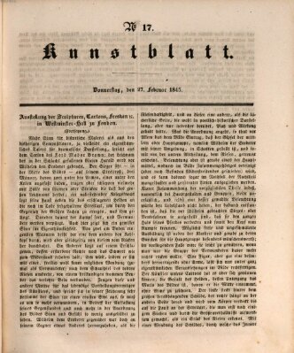 Morgenblatt für gebildete Leser (Morgenblatt für gebildete Stände) Donnerstag 27. Februar 1845