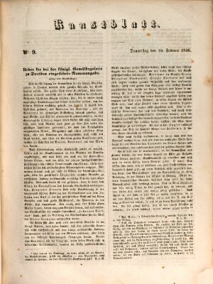Morgenblatt für gebildete Leser (Morgenblatt für gebildete Stände) Donnerstag 19. Februar 1846