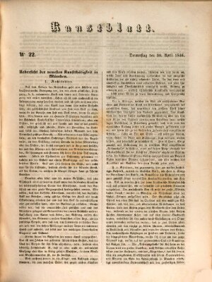 Morgenblatt für gebildete Leser (Morgenblatt für gebildete Stände) Donnerstag 30. April 1846