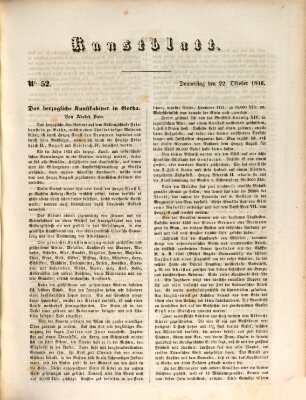 Morgenblatt für gebildete Leser (Morgenblatt für gebildete Stände) Donnerstag 22. Oktober 1846