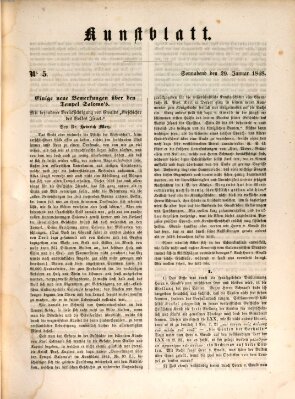 Morgenblatt für gebildete Leser (Morgenblatt für gebildete Stände) Samstag 29. Januar 1848