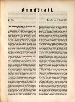 Morgenblatt für gebildete Leser (Morgenblatt für gebildete Stände) Donnerstag 3. August 1848