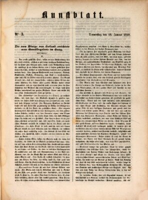 Morgenblatt für gebildete Leser (Morgenblatt für gebildete Stände) Donnerstag 18. Januar 1849