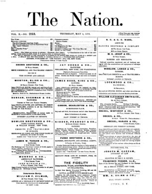 The nation Donnerstag 5. Mai 1870