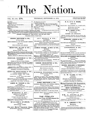 The nation Donnerstag 29. September 1870