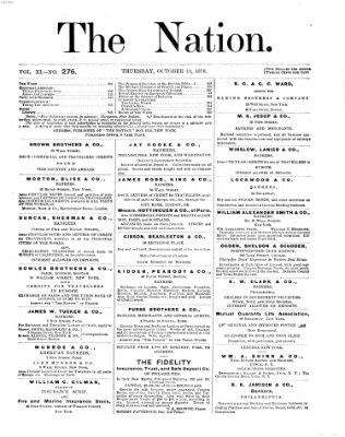 The nation Donnerstag 13. Oktober 1870