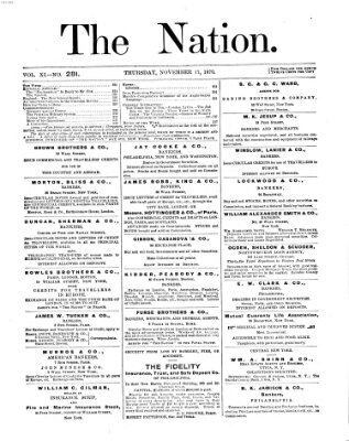 The nation Donnerstag 17. November 1870