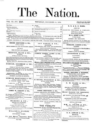 The nation Donnerstag 29. Dezember 1870
