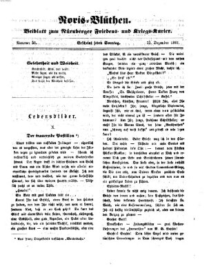 Norisblüthen (Nürnberger Abendzeitung) Sonntag 22. Dezember 1861