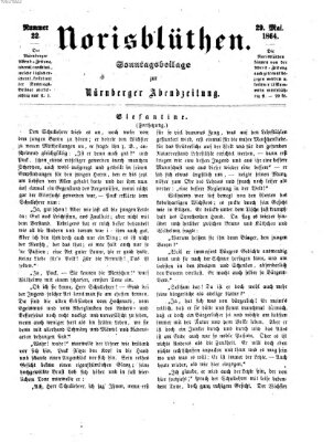 Norisblüthen (Nürnberger Abendzeitung) Sonntag 29. Mai 1864