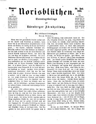 Norisblüthen (Nürnberger Abendzeitung) Sonntag 24. Juli 1864