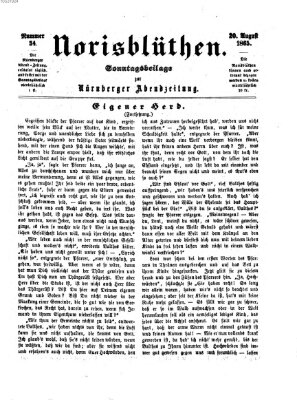 Norisblüthen (Nürnberger Abendzeitung) Sonntag 20. August 1865