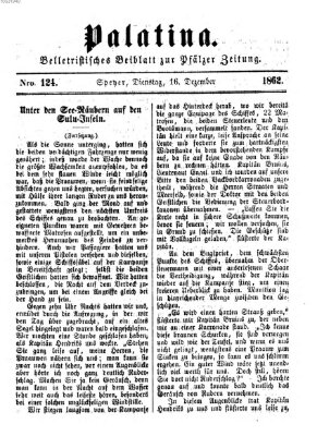 Palatina (Pfälzer Zeitung) Dienstag 16. Dezember 1862