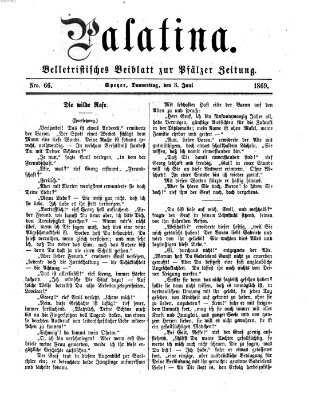 Palatina (Pfälzer Zeitung) Donnerstag 3. Juni 1869