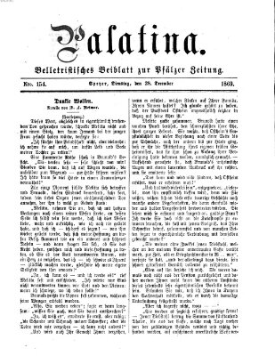 Palatina (Pfälzer Zeitung) Dienstag 28. Dezember 1869