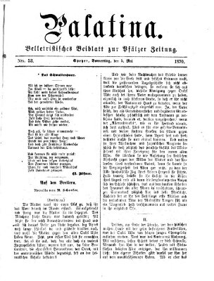 Palatina (Pfälzer Zeitung) Donnerstag 5. Mai 1870
