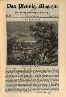 Das Pfennig-Magazin für Verbreitung gemeinnütziger Kenntnisse Samstag 6. Mai 1837