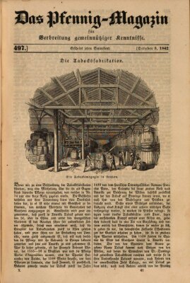 Das Pfennig-Magazin für Verbreitung gemeinnütziger Kenntnisse Samstag 8. Oktober 1842