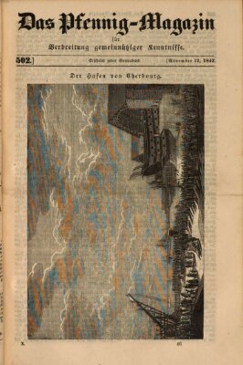Das Pfennig-Magazin für Verbreitung gemeinnütziger Kenntnisse Samstag 12. November 1842