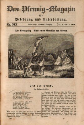 Das Pfennig-Magazin für Belehrung und Unterhaltung (Das Pfennig-Magazin für Verbreitung gemeinnütziger Kenntnisse) Samstag 23. Dezember 1848