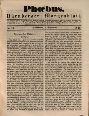 Phoebus (Nürnberger Tagblatt) Samstag 5. September 1846