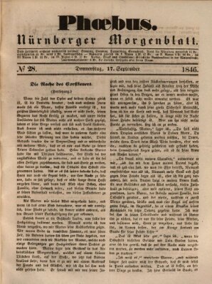 Phoebus (Nürnberger Tagblatt) Donnerstag 17. September 1846