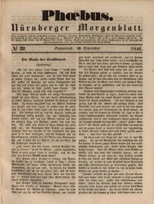Phoebus (Nürnberger Tagblatt) Samstag 19. September 1846