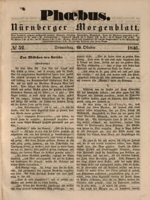 Phoebus (Nürnberger Tagblatt) Donnerstag 29. Oktober 1846