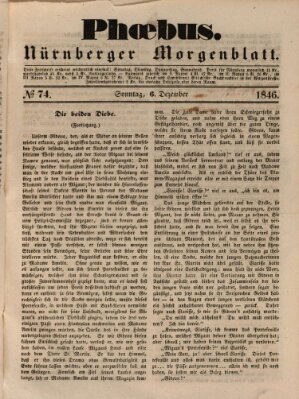 Phoebus (Nürnberger Tagblatt) Sonntag 6. Dezember 1846