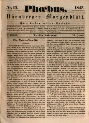 Phoebus (Nürnberger Tagblatt) Samstag 23. Januar 1847