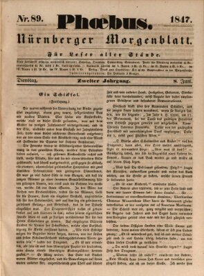 Phoebus (Nürnberger Tagblatt) Dienstag 8. Juni 1847